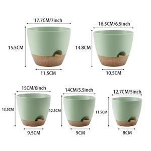 Maceta de plástico autoabsorbente para jardín, con sistema de riego lateral, para personas con poco tiempo, para plantas como Manzanilla de Jardín (Chlorophytum Comosum) - Product Image 3