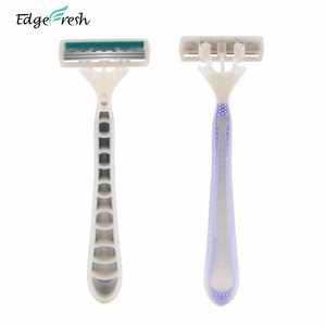 Индивидуальная упаковка, оптовая продажа, тройные лезвия, поворотный картридж для женщин, одноразовая бритва для бритья, популярная Бритва для тела - Product Image 3