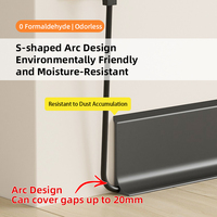 Plinthe murale flexible en PVC gris de 10 cm pour hôtel moderne, étanche, pour salle de bain, gaine de câbles