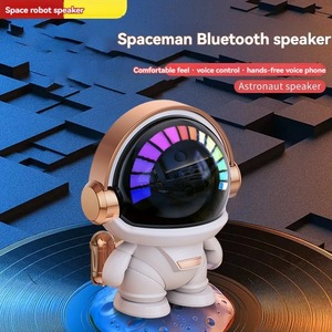 Wireless <b>Bluetooth</b>-Compatible Astronaut <b>Speaker</b> Cartoon Astronaut <b>Speaker</b> RGB Night Lamp <b>Lighted</b> Portable Outdoor Audio - Product Image 2
