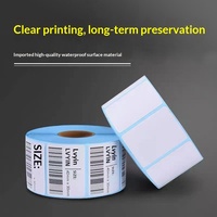 Penjualan Langsung Pabrik Lvyin BQZ001 Kertas Label Barcode Perekat Termal Tahan Tiga Kondisi 40x30mm Kertas Tahan Air dan Minyak