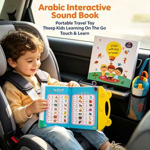 Livre en carton bilingue arabe-<span class=keywords><strong>anglais</strong></span> Quweitu pour enfants de 3 à 6 ans, jouet interactif d'apprentissage de l'<span class=keywords><strong>alphabet</strong></span>, éducatif et <span class=keywords><strong>audio</strong></span> - Product Image 6