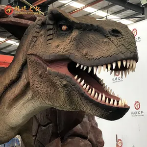 Fast Dispatch Dinosaur Design Amusement Jurass Park Animal Models Life Size T-rex Simulation T Rex Animatronic Dinosaur for Sale