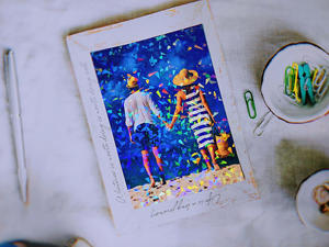 20 Hoja全息Vidrio Quebrado自粘防水A4 BOPP碎玻璃冷层压板，适用于KOPP卡 - Product Image 3