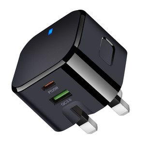 Chargeur rapide PD standard britannique 20W double port QC3.0 USB C Type C pour appareils mobiles - Product Image 2