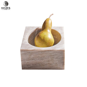 Bol en marbre carré en pierre naturelle, légumes, aliments, marbre, livraison gratuite - Product Image 1