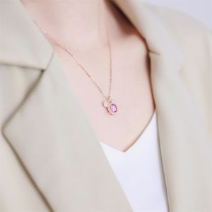 Collier <span class=keywords><strong>Mickey</strong></span> en argent pur S925 sur mesure, professionnel, élégant, luxe léger, design de niche et haut de gamme - Product Image 4