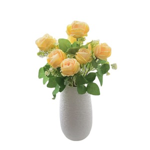 Fleur artificielle Camélia Rose style nordique, bouquet de décoration pour mariage et maison avec technique de simulation - Product Image 5