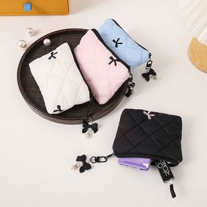 Lightweight Polyester Compact Travel Makeup Organizer Multi Color Portable Storage Lipstick Cable Daily Use Cosmetic Bag - Product Image 5