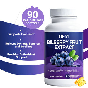 Harga terbaik jumlah besar Gel lembut mata Bilberry Lutein kapsul Zeaxanthin untuk Suplemen perbaikan penglihatan Bilberry Softgel - Product Image 4