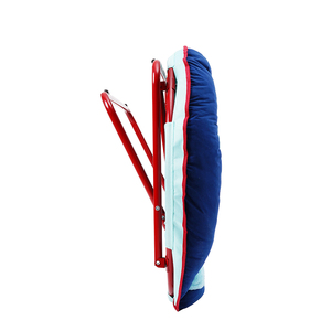 Cozy Indoor Padded <strong>White</strong> Double Seat Half Back Folded <strong>Rocking</strong> Moon <strong>Chair</strong> - Product Image 5