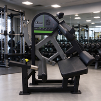 Machine de musculation dorsale à pression indépendante, robuste, en acier, de qualité commerciale, à charge par plaques, pour la musculation et la force en salle de sport