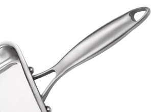 Wholesale 304SS Stainless Steel 16x19cm Square Skillet Nonstick Tamagoyaki <strong>Pan</strong> OEM Bulk Order Home Kitchen Egg Frying <strong>Pan</strong> - Product Image 3