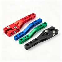Pièces de rechange OEM PWC, rouge, bleu, vert, noir, aluminium anodisé, système de direction usiné CNC, usinage par électroérosion à fil