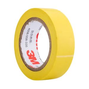 Pita Isolasi Listrik Temflex 150 PVC Akrilik Tahan Asam, Tahan Air, Anti Api, Anti UV, dan Tahan Abrasi, Warna Kuning - Product Image 1