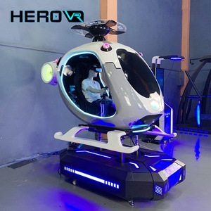 Tự lái VR Máy bay trực thăng giả lập buồng lái trong nhà mô phỏng chuyến bay chuyển động cho trường học tại nhà tùy chọn chơi ngoài trời - Product Image 1