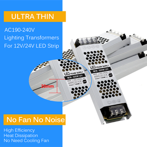 DC12V 24V Ultra Thin FCOB <strong>LED</strong> Light <strong>Power</strong> Supply 60W 100W <strong>150W</strong> 200W 300W Transformer <strong>Adapter</strong> AC190V to 240V Driver COB <strong>LED</strong> <strong>Strip</strong> - Product Image 5