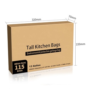 Bolsas de Basura, Bolsas para Basura de 13 Galones, Grandes y Altas, con Cordón, Resistentes, para Contenedor de Basura (5 Rollos/115 Unidades) - Product Image 4