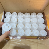 Bougies LED chauffe-plat - Lot de 24 bougies sans fumée à piles pour mariage, fête, décoration intérieure - Meilleure vente