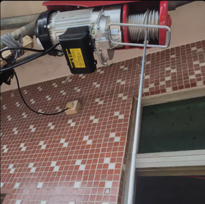 高品質ポータブルリフティングワイヤーロープミニ電動ホイスト500kg電動ウインチ単相電動ホイスト家庭用ワークショップ向け - Product Image 6