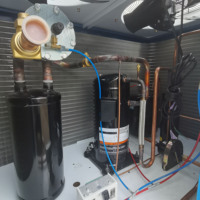 Unité de condensation à spirale en U OEM ZFI pour congélateur de stockage à basse température 2HP~12HP R404A Économie d'énergie