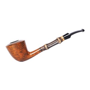 Briar Wood Smoking Pipes Bent Shape 3mm Mouthpiece Tobacco Pipe Wholesale For Live Streaming Rooms - Product Image 5
