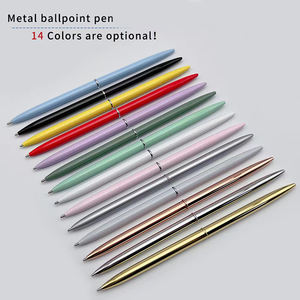 Cetak Logo kustom pena netral logam berwarna permen pena tinta Gel isi ulang Hitam 1mm bisnis merah muda dan emas mawar kualitas tinggi - Product Image 2