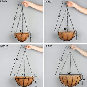 Grande bohémien appeso stuoia di cocco pianta pull <span class=keywords><strong>a</strong></span> <span class=keywords><strong>parete</strong></span> porta acqua per recinzione decorazione confezionata in cartone - Product Image 3