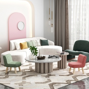 <span class=keywords><strong>Petit</strong></span> <span class=keywords><strong>tabouret</strong></span> et ottoman ronds modernes et minimalistes <span class=keywords><strong>en</strong></span> tissu et <span class=keywords><strong>bois</strong></span> massif pour salon – Tendance Internet - Product Image 2