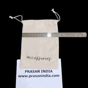 <b>Small</b> Reusable and Portable Cotton Drawstring Pouch <b>Bags</b>-Eco-Friendly Make Your Brand Stand Out and Create Talk! - Product Image 3
