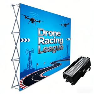 Factory Price Brand Portable <b>Backdrop</b> Booth Display <b>Stand</b> Customized Logo Design Easy Assembly Vivid Color for Exhibition - Product Image 3
