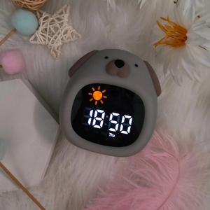 Entrenador de Sueño Digital para Niños con Cargador USB, Reloj Despertador Doble LCD Moderno para Mesa o Escritorio, Lámpara Nocturna Decorativa para el Hogar, Bonito para Niños - Product Image 5