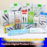 Câble de charge rapide USB, emballage en boîte couleur personnalisée, boîte pliable, modèle NP-088 pour ordinateur, écouteurs, produits grand public