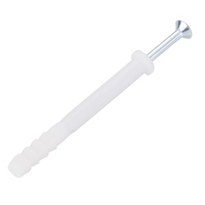 Anclajes de Expansión de Plástico 8x60mm Blancos con Tornillos Métricos para Fijación de Cajones de Gabinetes - Product Image 2