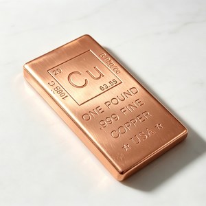 1lb 999 Pure Copper Chemistry Element Paperweight Cu Periodic <b>Table</b> Bullion Bar 16oz Desk Decor Solid - Product Image 6