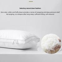 Oreiller en duvet de plumes d'oie 40 % de différentes tailles, blanc, pour lit, oreiller de couple pour la maison et l'hôtel