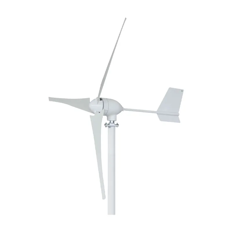 600w 700w पवन ऊर्जा जनरेटर 24v/48v क्षैतिज अक्ष मिनी पवन टरबाइन