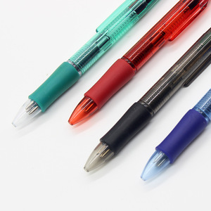 Stylo en plastique multicolores personnalisé, impression de logo publicitaire, motif, expédition rapide, rouge, bleu, noir, vert, recharge à base d'huile, 4 couleurs - Product Image 3