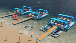 <span class=keywords><strong>Isla</strong></span> Flotante Inflable para <span class=keywords><strong>Parque</strong></span> Acuático con Cancha <span class=keywords><strong>de</strong></span> Pickleball - Product Image 6