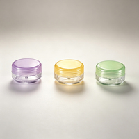 Pot en plastique vide pour crème cosmétique, lotion, baume, crèmes pour le corps et les yeux, emballage de maquillage, 10g 15g
