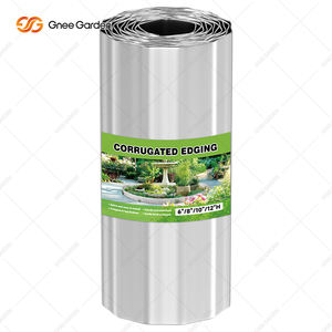 Bordure de jardin en acier corten ondulé naturel rectangulaire de 10''x10' pour pelouse, parterre de fleurs, clôture de jardin, pavés - Product Image 2