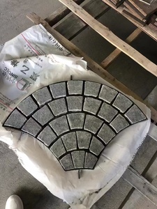 Bán buôn ánh sáng màu Xám Granite fan hâm mộ hình khối lát bền ngoài trời sàn tùy chỉnh thiết kế đồ họa củng cố dịch vụ - Product Image 4