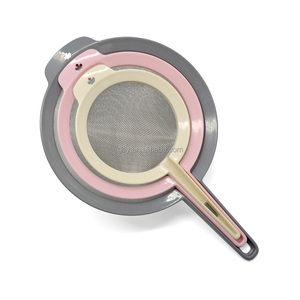 2021 Phong Cách Mới Đa Chức Năng Bếp Lọc Lưới Mịn 3 Cái Rây Bột Có Tay Cầm - Product Image 5