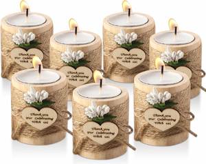 Support de bougie en bois pour lampe à thé, idéal pour la décoration intérieure, mariages, fêtes, anniversaires, tables à manger, Saint-Valentin - Product Image 1
