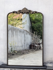 Specchio <span class=keywords><strong>da</strong></span> Parete in Ferro Battuto Intagliato Stile Retrò, Specchio per Toeletta, <span class=keywords><strong>Ingresso</strong></span>, Bagno, Decorazione, Specchio HD <span class=keywords><strong>da</strong></span> Parete - Product Image 1