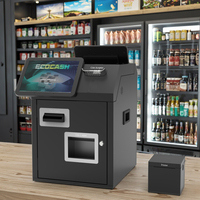 Dispositivo de Manejo de Efectivo Ecocash, Máquina de Caja Registradora POS, Cambia Billetes a Monedas, Máquina de Pago Automático Inteligente