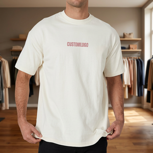 T-shirt décontracté pour homme Street Soul, coupe classique, manches courtes, 100% coton jersey, col rond, logo brodé sur le devant, respirant, personnalisé - Product Image 2