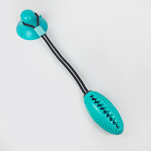 Mascota de la succión de la Copa con fugas de perro de juguete de la bola Molar Rugby falta Pet Molar - Product Image 4