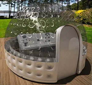 2024 bañera de hidromasaje inflable cúpula solar 12 pies cúpula inflable transparente para baño de sol 2020 nueva cúpula inflable de insolación