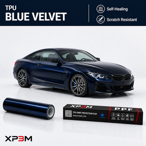 XP3M Blue Velvet OEM Gloss TPU Color PPF Car <b>Wrap</b> <b>Vinyl</b> 7.5 Mil Self Healing Anti Scratch Anti Yellowing Air Release Channel - Product Image 1